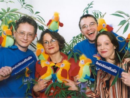Die Moderatoren: Christian, Susanne, Ingo und Tine (Deutschlandradio)